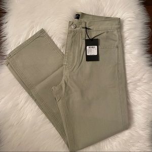 NWT - CLUB MONACO Relaxed Slim Crop Denim - Green